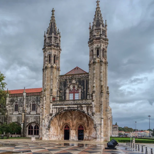 De Jerónimos kloster eller Hieronymiternas kloster, Lissabon, Portugal — Stockfoto