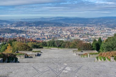 Braga, Portekiz 'deki Sameiro Our Lady Tapınağı 'nın merdivenleri