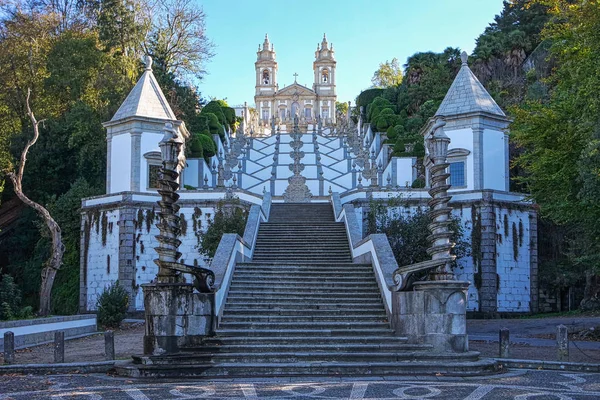 Braga, Portekiz içinde Bom Jesus do Monte kilisesine merdiven