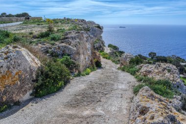 Akdeniz manzarasına dingli, malta cliffs dan