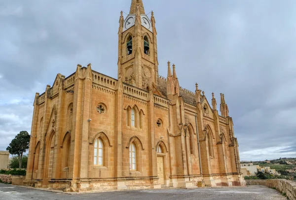 Церковь Богоматери Лурдес, Мгарр, остров Гоза, Мальта — стоковое фото