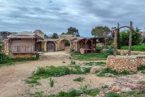 Casa nel villaggio Judean replica di Betlemme, Ghajnsielem, Mgarr, isola di Goza, Malta — Foto Stock