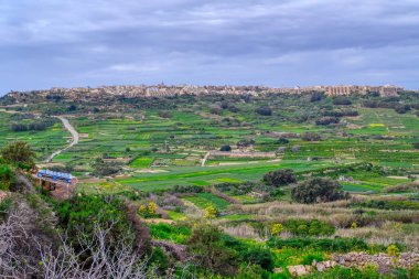 Malta 'nın Gozo Adası manzarası