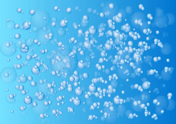 Krásné Bubliny Abstraktní Vzduchové Bubliny Vodě Jemná Směs Studené Barvy — Stock fotografie
