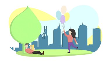 Kent Parkta yürümek.