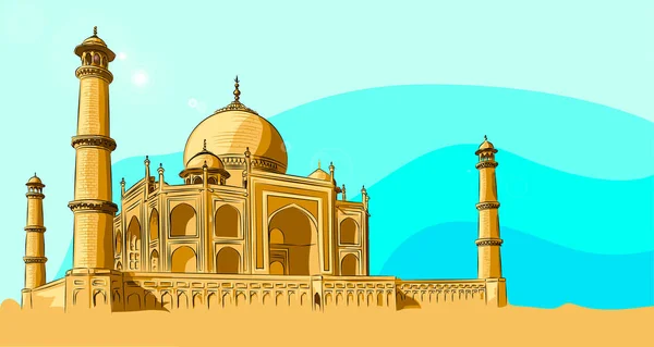 Hermosa y única mezquita en Estambul — Vector de stock