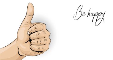 Guy Shows A Super Gesture Free Vector Eps Cdr Ai Svg Vector Illustration Graphic Art