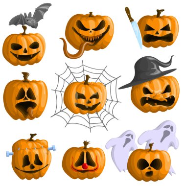9 eğlenceli ve komik Halloween kabakseti.