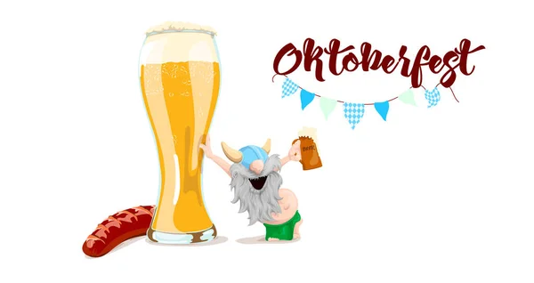 Illustration Bayersk Man Oktoberfest Royaltyfria illustrationer