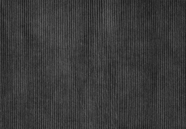 Corduroy Nero Sfondo Primo Piano Nervato Velluto Coste Texture Sfondo — Foto Stock