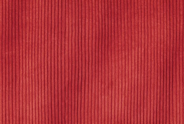 Red Corduroy Background Close Ribbed Corduroy Texture Background — Zdjęcie stockowe