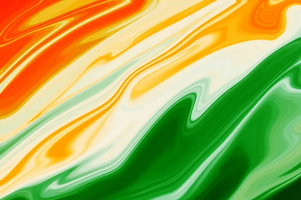 Painted Indian Flag Colors Abstract Freedom Celebration Background Banner — Stock Photo, Image