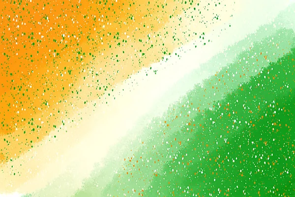 Painted Indian Flag Colors Abstract Freedom Celebration Background Banner — Stock Photo, Image