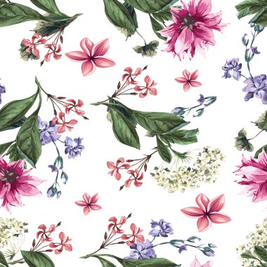 güzel renkli çiçek deseni