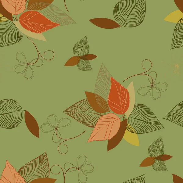Beautiful Motifs Flower Leaf Green Background — Stock Photo, Image