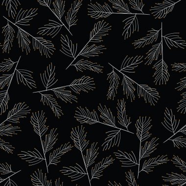 dikişsiz el çizmek ince dalları desen