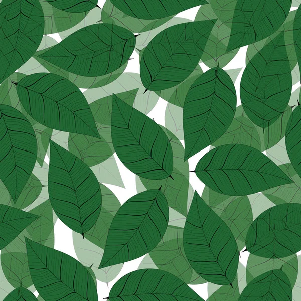 Seamless hand draw leaf pattern. — Stock Photo, Image
