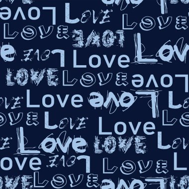 Trendy moda sorunsuz aşk metin tasarım deseni 