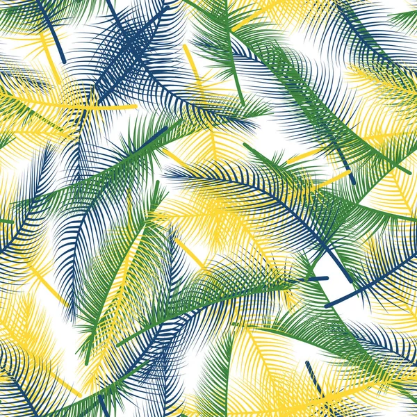 seamless palm tree leave pattern