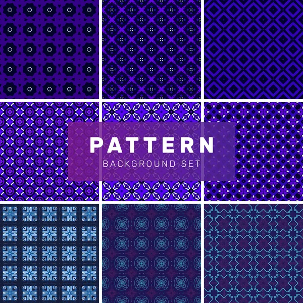 Set Geometric Abstract Patterns — Stock Vector