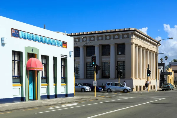 Napier Nový Zéland Historické Budovy Hildebrandt Public Trust Office Tennyson — Stock fotografie