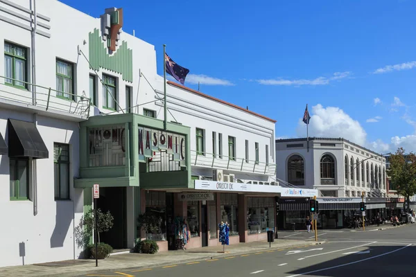 Storico Hotel Massonico Napier Nuova Zelanda Costruito Nel 1932 Napier — Foto Stock