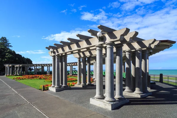 Una Vista Veronica Sunbay Napier Nueva Zelanda Una Elegante Galería — Foto de Stock