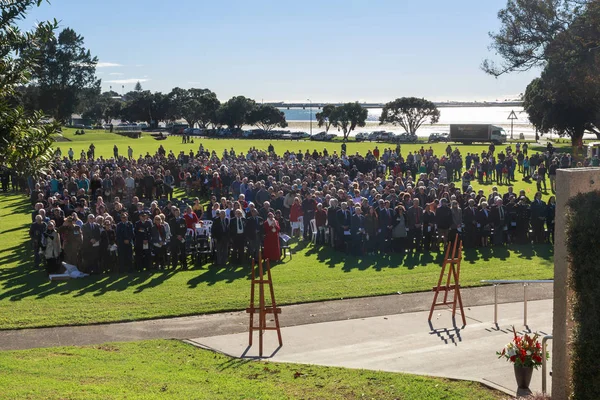 Día Anzac Día Recuerdo Para Los Militares Tauranga Nueva Zelanda — Foto de Stock