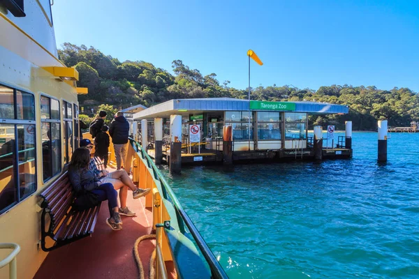 Haven Ferry Aangekomen Bij Taronga Zoo Wharf Sydney Australië Mei — Stockfoto