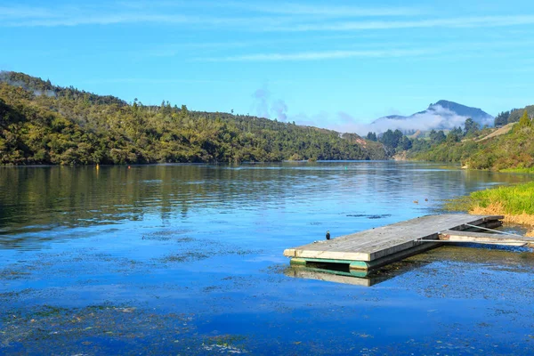 Rio Waikato Passa Pela Área Geotérmica Orakei Korako Zona Vulcânica — Fotografia de Stock