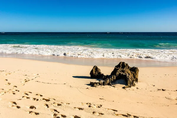 Парадизе Туристический Пляж Гамильтоне Бермудские Острова Elbow Beach Золотым Песком — стоковое фото