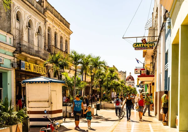 Cienfuegos Cuba 2019 Foto Viaggio Della Zona Commerciale Cienfuegos Provincia — Foto Stock