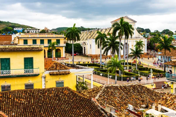 Plaza Mayor Vista Desde Museo Trinidad Cuba — Foto de Stock