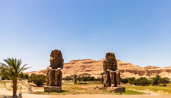 Egito Luxor Colossi Memnon — Fotografia de Stock