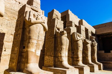 Anscient Tapınağı Karnak Luxor - yıkık Thebes Mısır