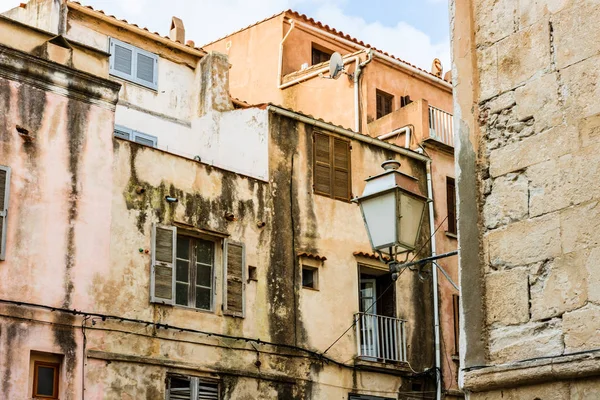 Pittoreska Trånga Gatorna Den Gamla Staden Bonifacio Corsica — Stockfoto