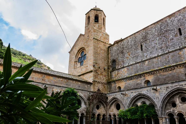 Carcassonne France 2019 Fontfroide Abtei Kloster France Gotische Mauern Und — Stockfoto