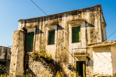 Otantik Akdeniz binalar Hanya Girit Şehir Adası, Crete, Yunanistan.
