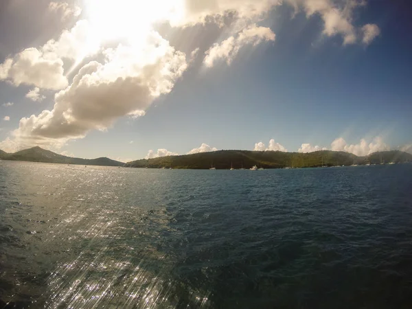 Buck Island, Karaiby - 2019. Paradise beach na Morzu Karaibskim. — Zdjęcie stockowe