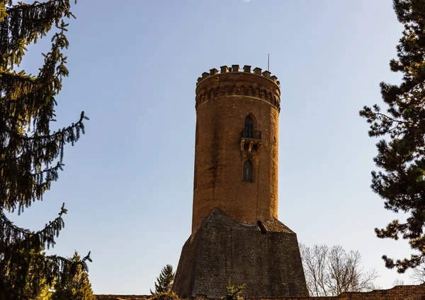 Královský soud a věž Chindiei postavil v Targoviste, Rumunsko. — Stock fotografie