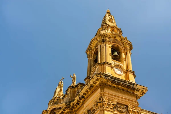 Részlet kilátás a Virgin of Carmen, Sliema, mal — Stock Fotó