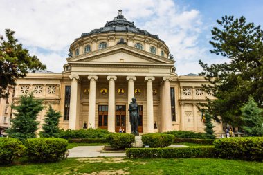 Bükreş, Romanya - 2019. Romanya Athenaeum merkezinde