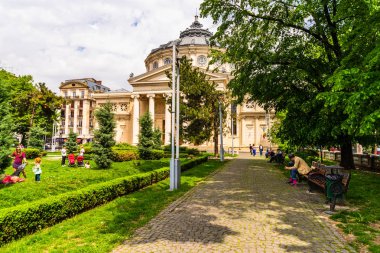 Bükreş, Romanya - 2019. Romanya Athenaeum merkezinde