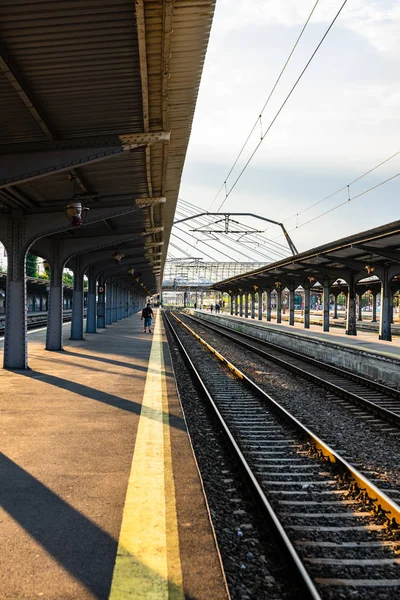 Bükreş, Romanya - 2019. Bükreş Kuzey Tren İstasyonu, bir 