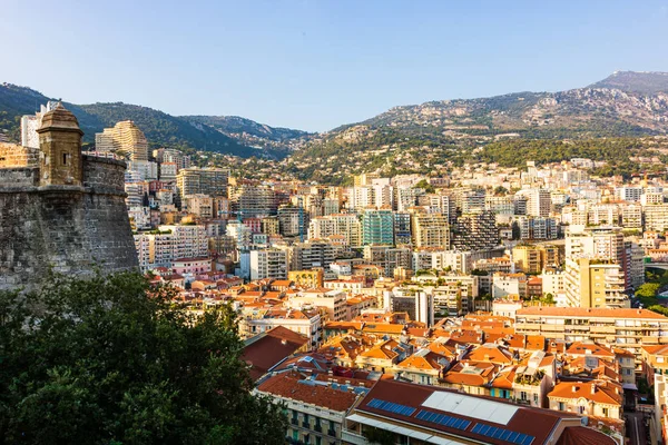 Monte Carlo, Monaco ��� 2019. Monte Carlo city panorama, old and Royalty Free Stock Photos