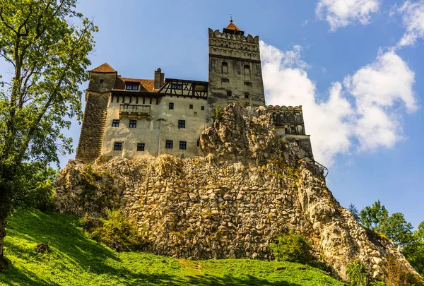 Castelo de Bran (Castelul Bran). Lendário castelo histórico de Drac — Fotografia de Stock