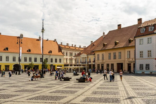 Sibiu, Romanya - 2019. Panoramik Bi merak Turist