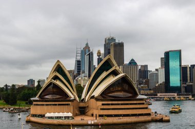 Sidney, Avustralya - 2019. Turistik destinasyonun manzara görünümü