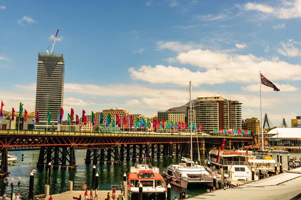 Sydney, Australien - 2019. darling harbour, eine der Hauptattraktionen — Stockfoto