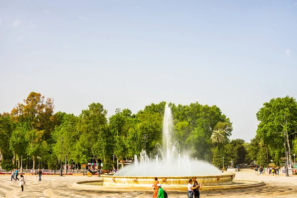 Seville, Spain ��� 2019. The beautiful Plaza de Espana (Spanish — Stock Photo, Image